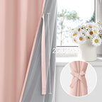 XWZO 100% Blackout Curtains 63 Inches Length - Image 3