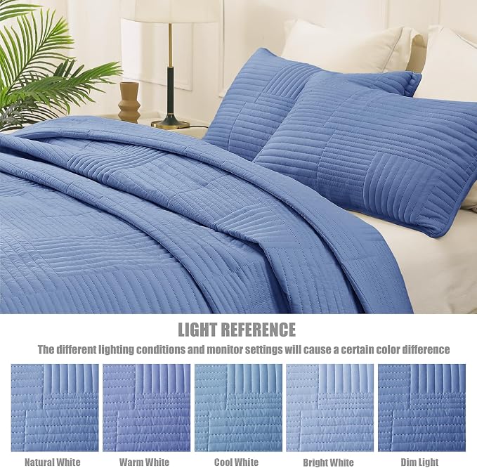 Whale Flotilla Ultra Soft Cal King Quilt Bedding Set, Lightweight - Image 5