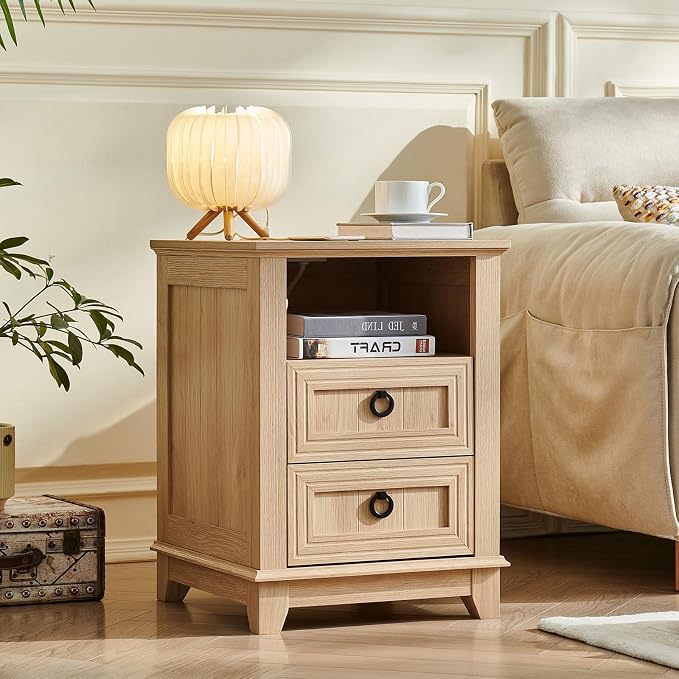 Joaxswe 18" Farmhouse Nightstand - Image 3