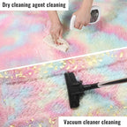 8x10 Rainbow Large Area Rug, Plush Rugs - Image 6