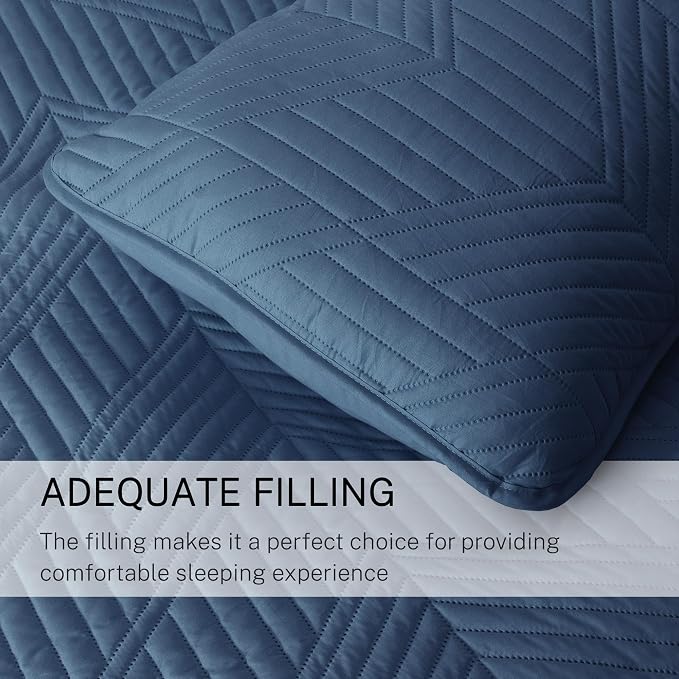 Exclusivo Mezcla Ultrasonic Twin Quilt Bedding Set, Soft Microfiber, Modern - Image 6