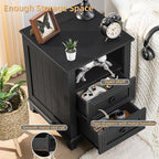 Joaxswe 18" Farmhouse Night Stand Set 2 - Image 4