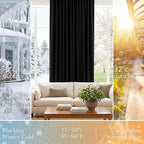 PONY DANCE Black Short Curtains - Image 4