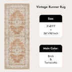 3x8 Washable Hallway Runner Rug - Image 6