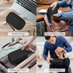 FYY Electronic Organizer, Travel Tech Pouch Bag, Cable Organizer Black | Wrist - Image 7