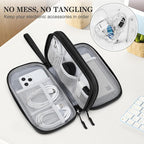 FYY Electronic Organizer, Travel Tech Pouch Bag, Waterproof, Double Layers - Image 5