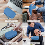 FYY Electronic Organizer, Travel Tech Pouch Bag, Cable Organizer Cyan | Wrist - Image 7