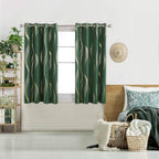 Deconovo Curtains for Living Room, Pattern Blackout Curtains 45 Inches Long | - Image 2