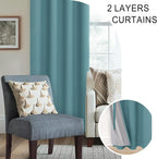 XWZO 100% Blackout Curtains - Image 5