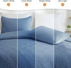 Whale Flotilla Extra Soft King Quilt Bedding Set, Lightweight Bedspreads | - Image 5