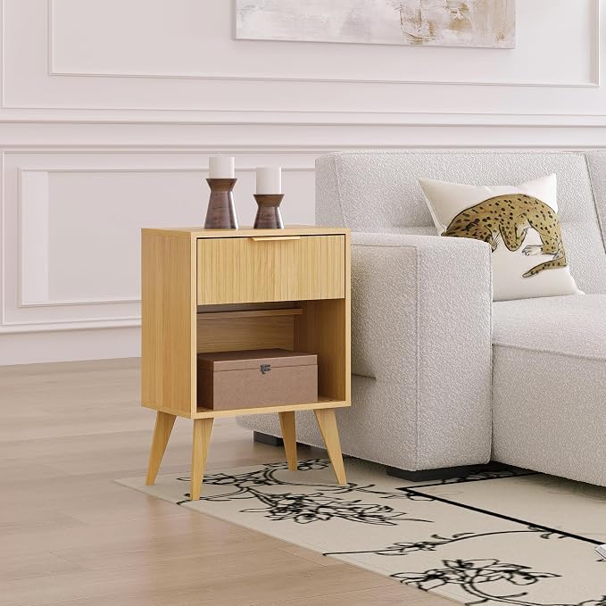 YAUKOMEL Fluted Nightstand - Image 7
