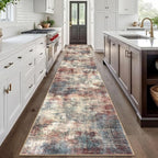 Abstract Runner Rug 3x20 Ft Extra Long Washable Runners - Image 2