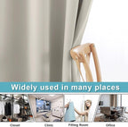 RYB HOME Temporary Doorway Curtains Blackout Privacy Room Divider Curtains | - Image 5