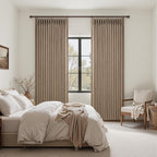Blackout Double Layer Thick Linen Curtains 108 Inches Long - Image 7