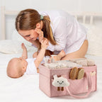 Baby Diaper Caddy Organizer, Baby Basket Shower Gift, Portable Changing Table - Image 7