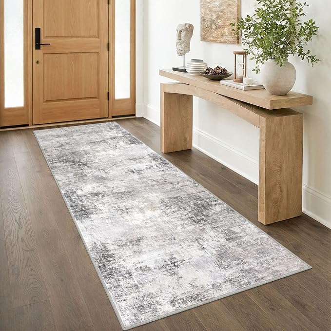 Abstract Runner Rug 3x8 Ft Washable Runners by iOhouze