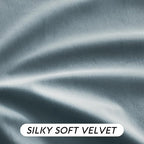 RYB HOME Stone Blue Velvet Curtains 84 inches - Image 6