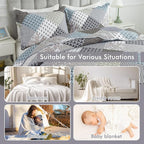 Etwel Lightweight Patchwork King Size Quilt Set - Image 4