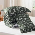 Bedsure Dark Olive Full Comforter Set - Image 7