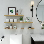 Oak Floating Shelves for Wall Decor, 24 in Shelf - Image 4
