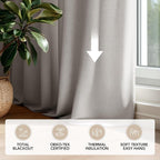 Deconovo 100% Blackout Curtains - Image 8