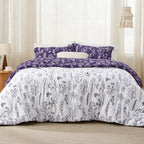 Bedsure Dark Purple Queen Comforter Set - Image 3