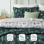 Bedsure Dark Green Full Comforter Set - Image 3