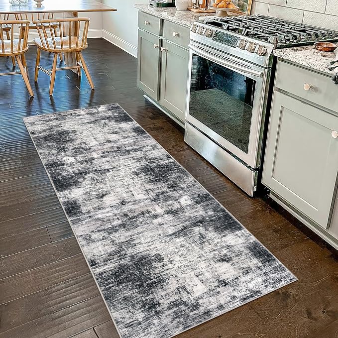 Abstract Runner Rug 2x7 Ft Washable Runners by iOhouze
