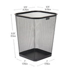 Mind Reader Mesh Trash Can, Waste Paper Basket, Metal Mesh, 9.75"L x 9.75"W x - Image 3