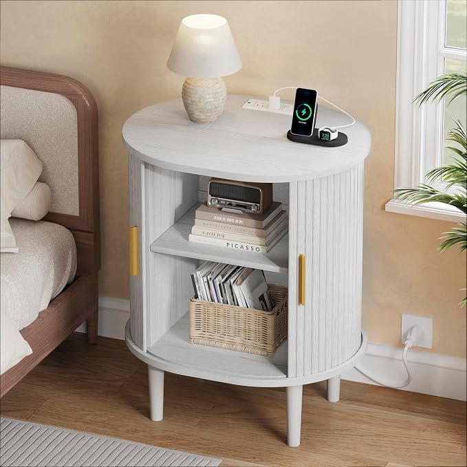 DHH Mid Century Modern Nightstand Set of 2 - Image 3