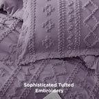 Bedsure Tufted Boho Comforter Set Twin Size - Image 4
