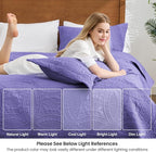 Love's cabin Quilts for Full Bed Deep Purple Bedspreads Bedding Set - Image 6