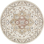cotiled 6ft Round Living Room Area Rug, Traditional, Dining Room, and Home - Image 9