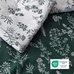Bedsure Dark Green King Comforter Set - Image 5