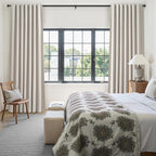 Modern Neutral 88 Inch Blackout Sliding Glass Door Curtains Light and Draft - Image 7
