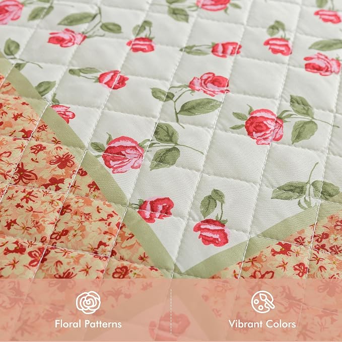 Etwel Lightweight Patchwork King Size Quilt Set - Image 2