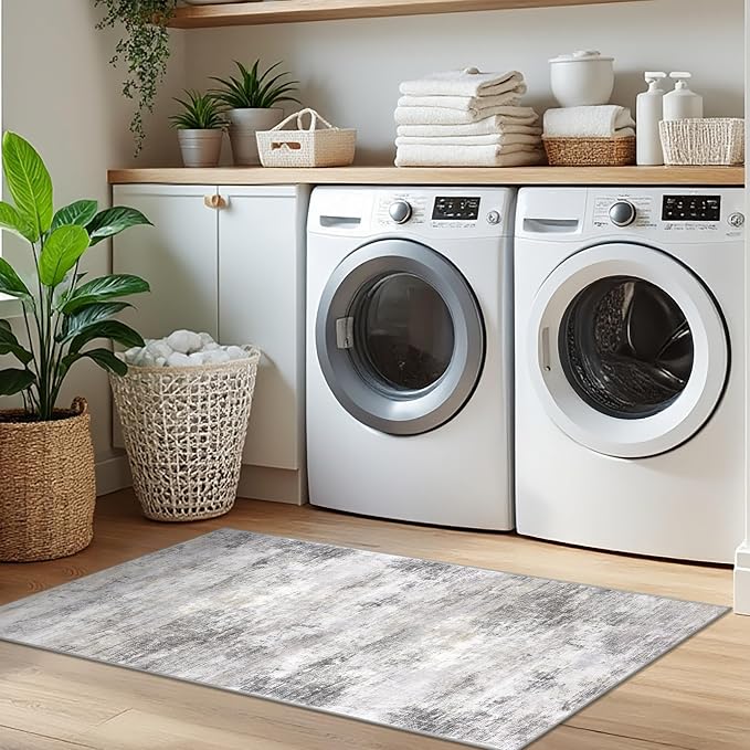 Abstract Runner Rug 2x5 Ft Washable Runners - Image 8