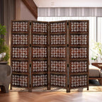 COTTON CRAFT Room Divider Wood Screen - Image 2