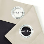 Total Blackout Light Beige Curtains - Image 7