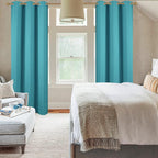 Diraysid Teal Grommet Blackout Curtains - Image 6