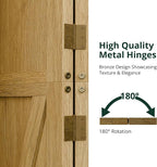 8 Panel Folding Room Divider, Solid Wood Privacy Screen, Freestanding Partition - Image 6