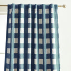 Grainger Rod Pocket Back Tab Window Curtain Panel, Indigo - Image 2
