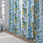 Topfinel Blue and White Patterned Aesthetic Pretty Curtains 84 Inches Long 2 - Image 8