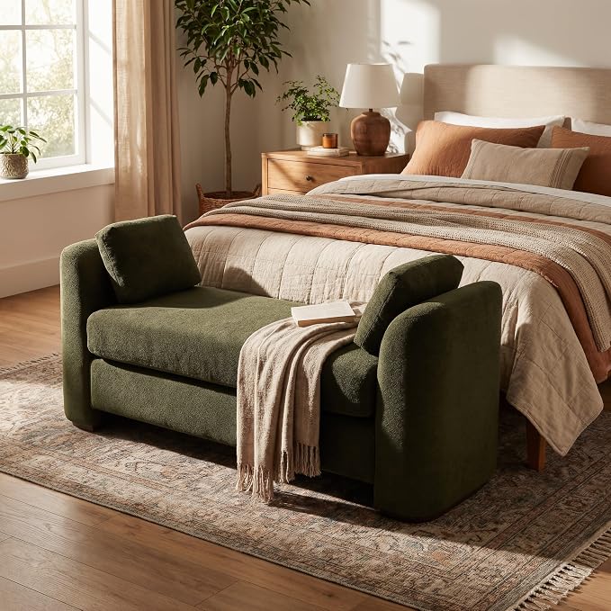 Christopher Knight Home Katir Velvet Upholstered Ottoman Bench - Image 4
