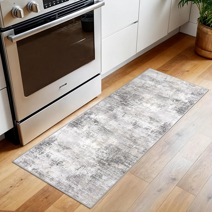 Abstract Runner Rug 2x5 Ft Washable Runners - Image 2