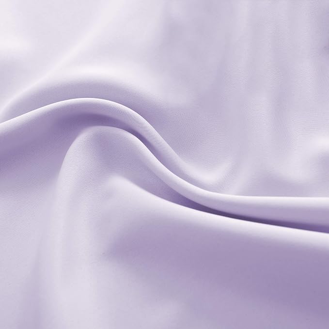 54 Inch Length Lavender Purple Blackout Curtains - Image 8