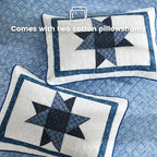 Secgo Handmade Quilted 100% Cotton Queen Comforter Set - Image 5