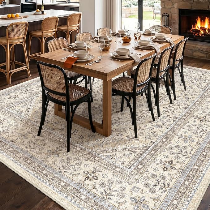 Puino 11x11 Square Washable Area Rug - Image 4