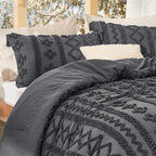 Bedsure Tufted Boho Comforter Set Full Size - Image 7