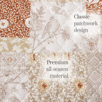 Twin/Twin XL Quilt Set-2 Pieces Soft Bedding Floral Patchwork Coverlet | All - Image 6